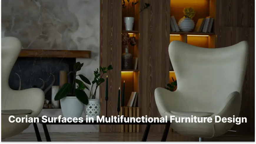 Corian Solid Surfaces in Multifunctional Furniture Design