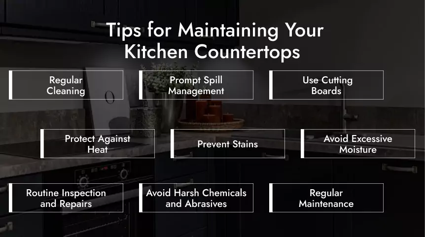 tips for maintaining your kitchen countertops