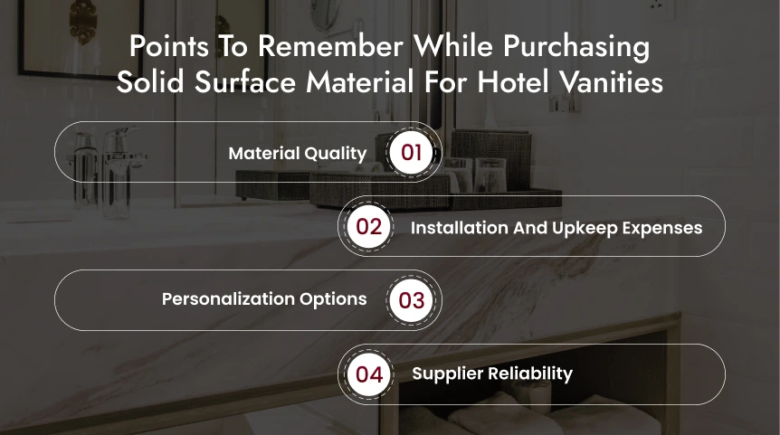 Points To Remember While Purchasing Solid Surface Material For Hotel Vanities